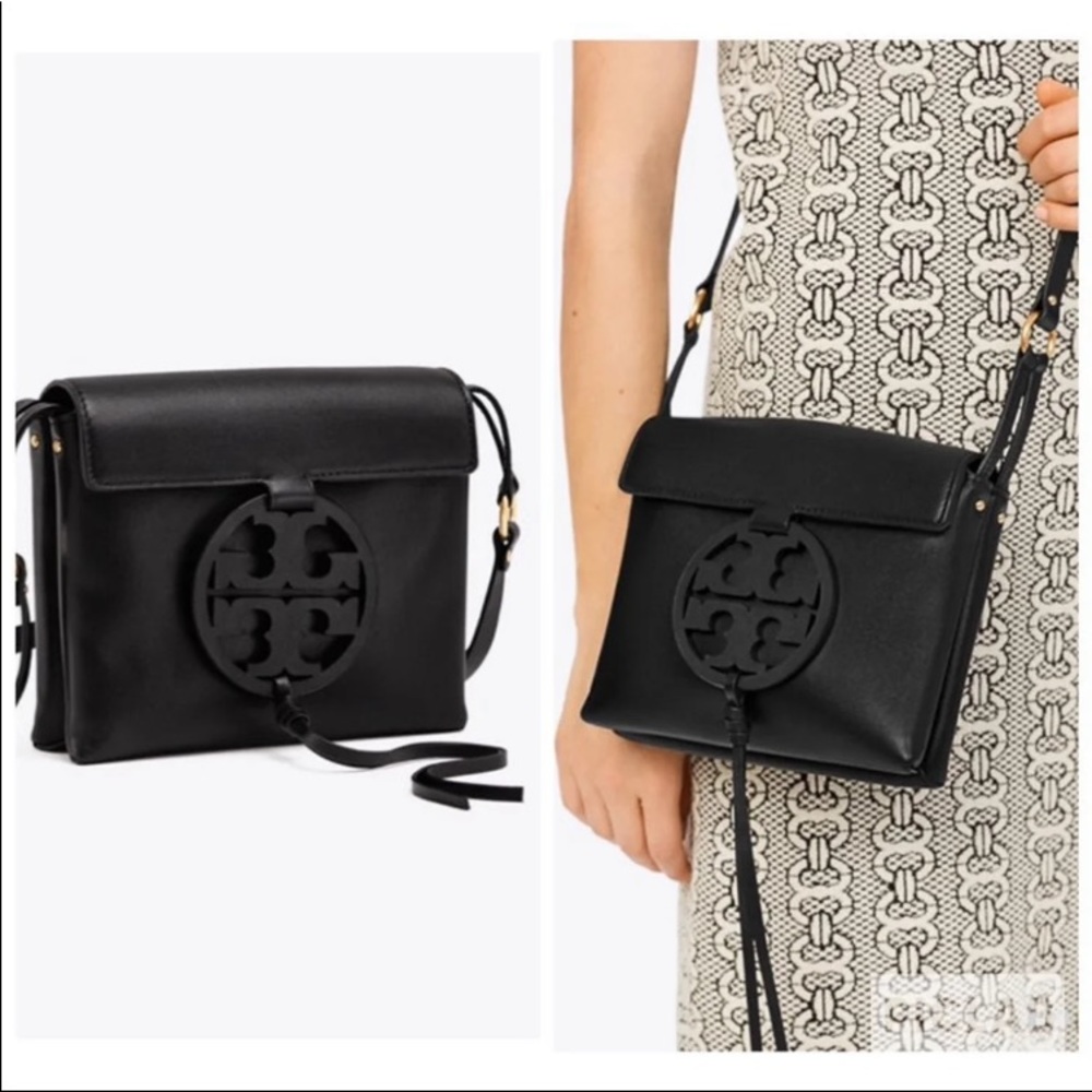 Tory Burch Miller black leather crossbody